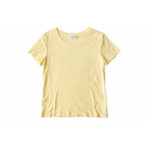 Aritzia by Babaton Cropped Crewneck T-Shirt Womens MediumYellow Casual Comfy Tee